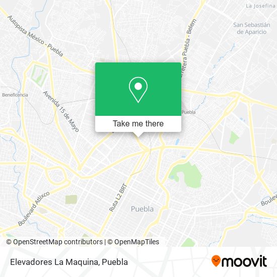 Elevadores La Maquina map