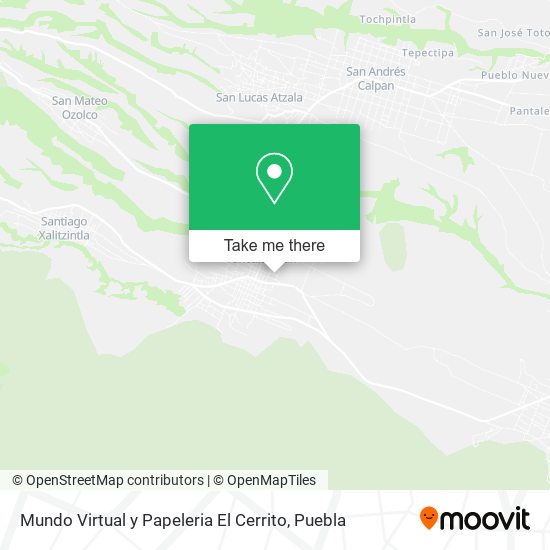 Mapa de Mundo Virtual y Papeleria El Cerrito