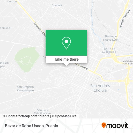 Mapa de Bazar de Ropa Usada