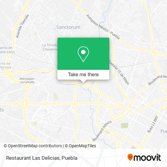 Restaurant Las Delicias map