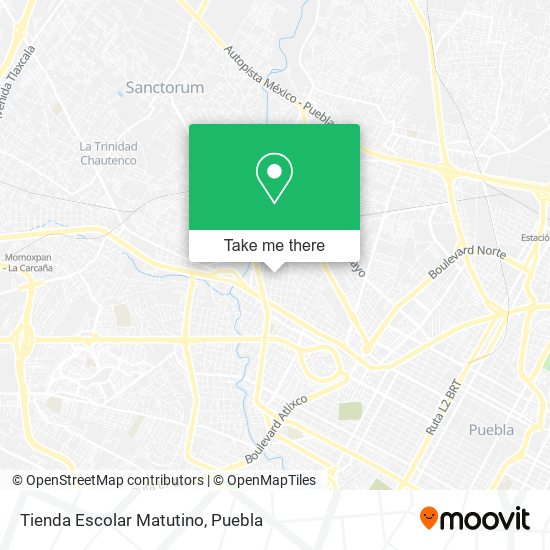 Mapa de Tienda Escolar Matutino