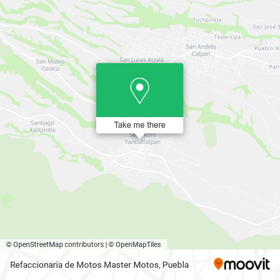 Refaccionaria de Motos Master Motos map