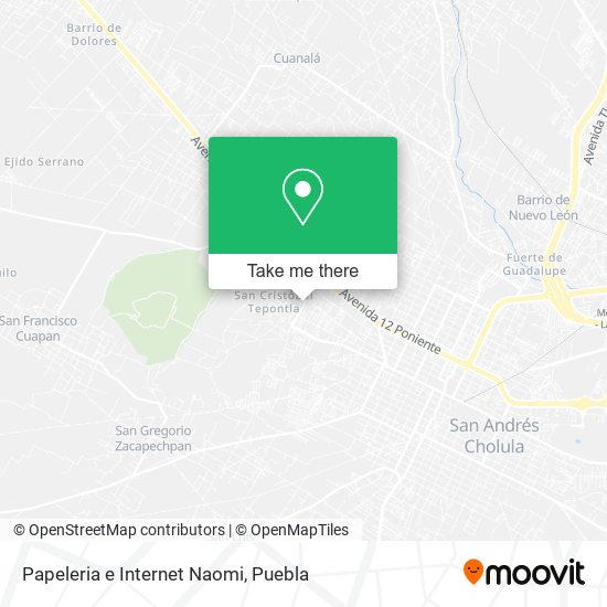 Papeleria e Internet Naomi map
