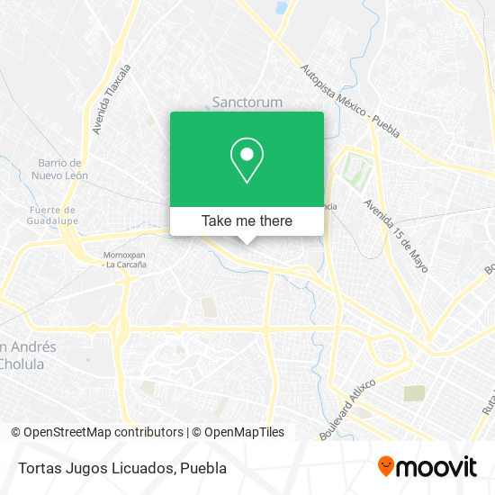 Mapa de Tortas Jugos Licuados