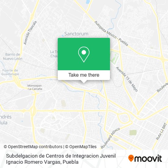 Mapa de Subdelgacion de Centros de Integracion Juvenil Ignacio Romero Vargas