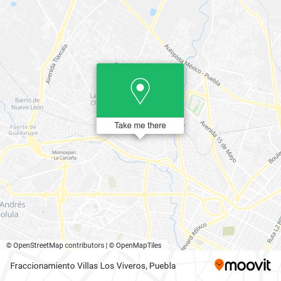 Mapa de Fraccionamiento Villas Los Viveros