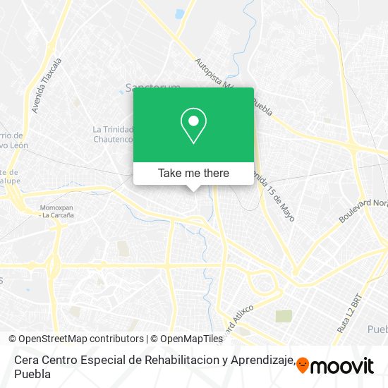 Cera Centro Especial de Rehabilitacion y Aprendizaje map
