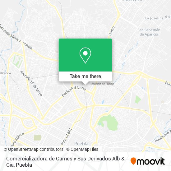 Mapa de Comercializadora de Carnes y Sus Derivados Alb & Cia