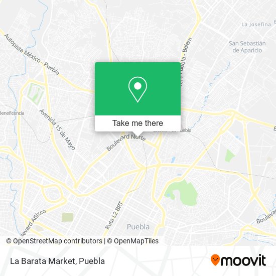 Mapa de La Barata Market