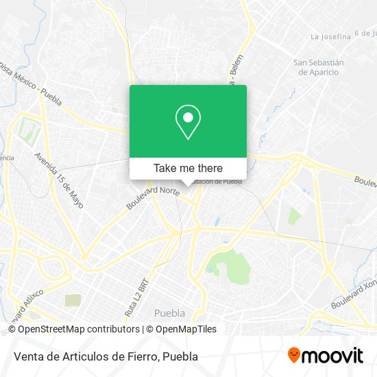 Venta de Articulos de Fierro map