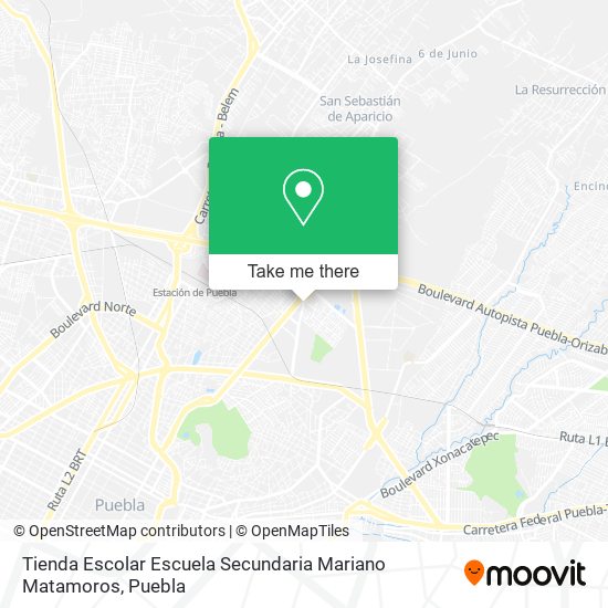 Tienda Escolar Escuela Secundaria Mariano Matamoros map