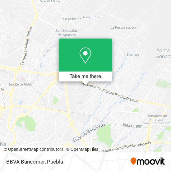 Mapa de BBVA Bancomer