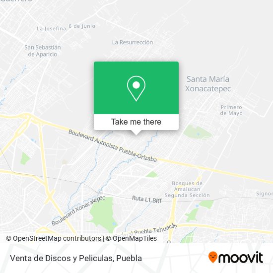 Mapa de Venta de Discos y Peliculas