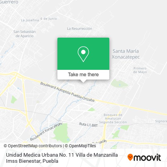 Unidad Medica Urbana No. 11 Villa de Manzanilla Imss Bienestar map