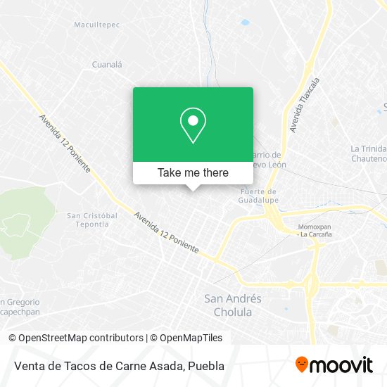Venta de Tacos de Carne Asada map