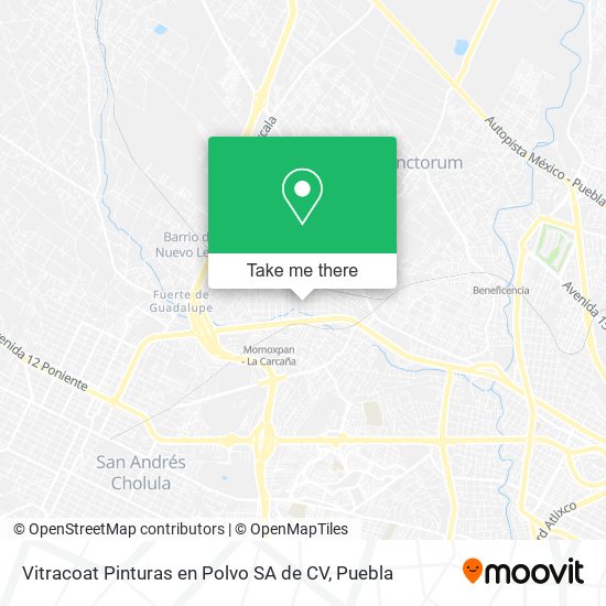 Vitracoat Pinturas en Polvo SA de CV map