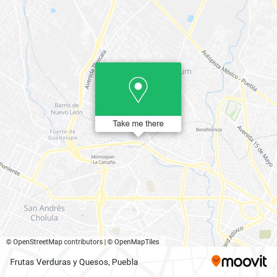 Frutas Verduras y Quesos map