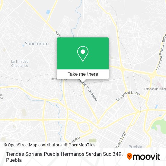Tiendas Soriana Puebla Hermanos Serdan Suc 349 map