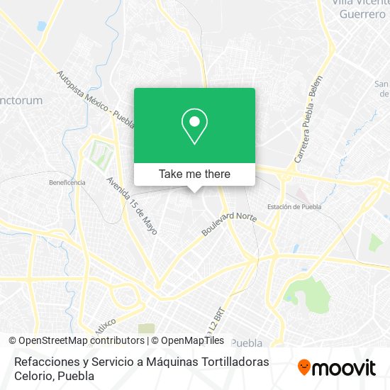 Refacciones y Servicio a Máquinas Tortilladoras Celorio map