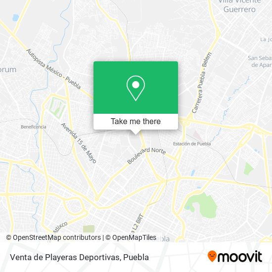 Venta de Playeras Deportivas map