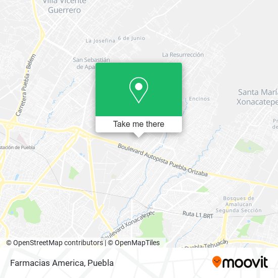 Farmacias America map