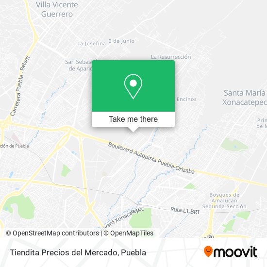 Tiendita Precios del Mercado map