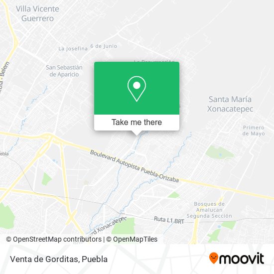 Venta de Gorditas map