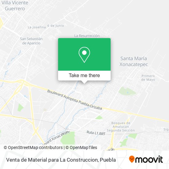 Mapa de Venta de Material para La Construccion