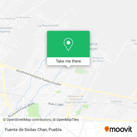 Fuente de Sodas Chan map