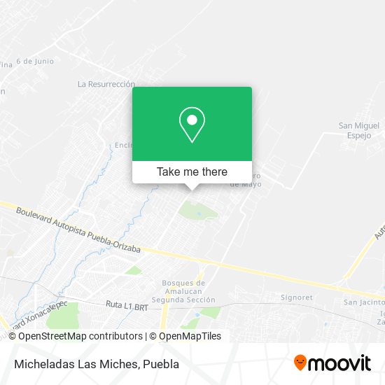 Mapa de Micheladas Las Miches