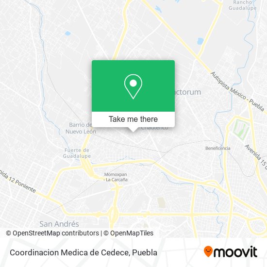 Coordinacion Medica de Cedece map