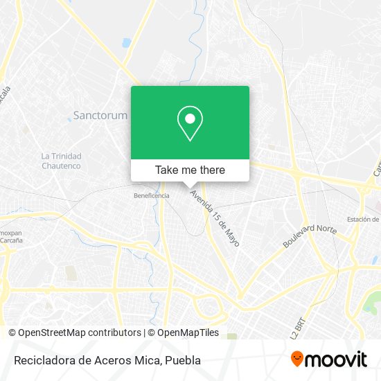 Mapa de Recicladora de Aceros Mica