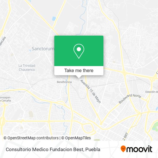 Mapa de Consultorio Medico Fundacion Best