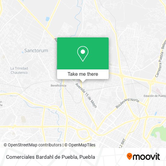 Comerciales Bardahl de Puebla map