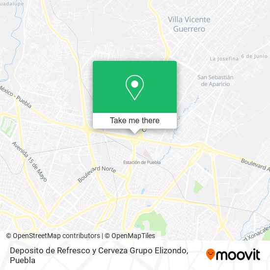 Deposito de Refresco y Cerveza Grupo Elizondo map