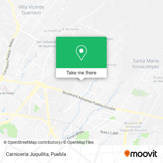 Mapa de Carniceria Juquilita