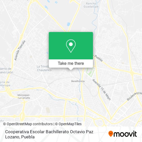 Cooperativa Escolar Bachillerato Octavio Paz Lozano map