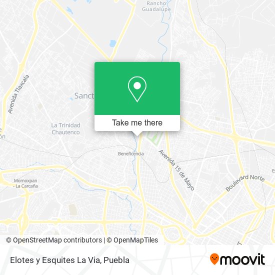 Mapa de Elotes y Esquites La Via