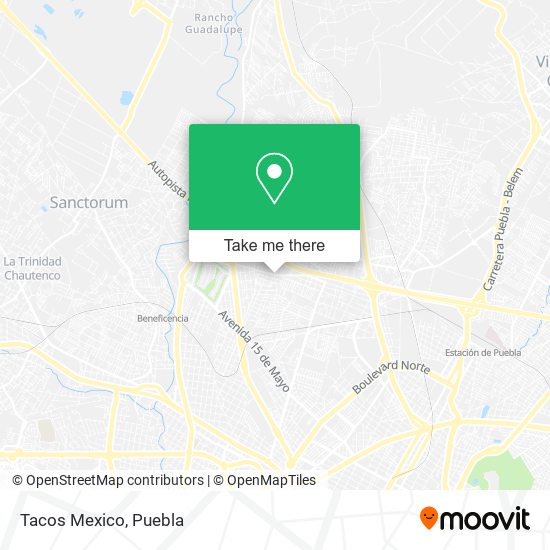 Tacos Mexico map