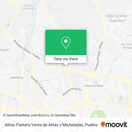 Alitas Pantera Venta de Alitas y Micheladas map