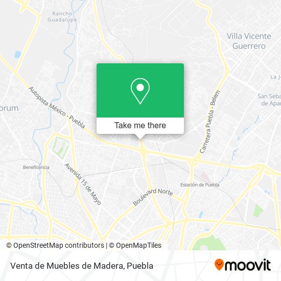 Venta de Muebles de Madera map