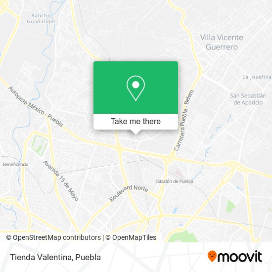 Tienda Valentina map