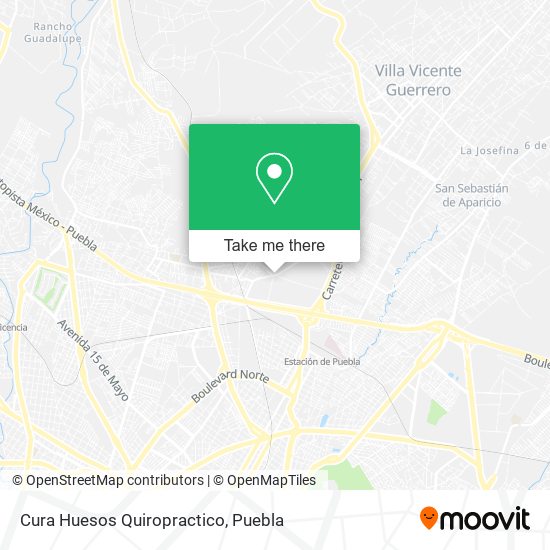 Mapa de Cura Huesos Quiropractico