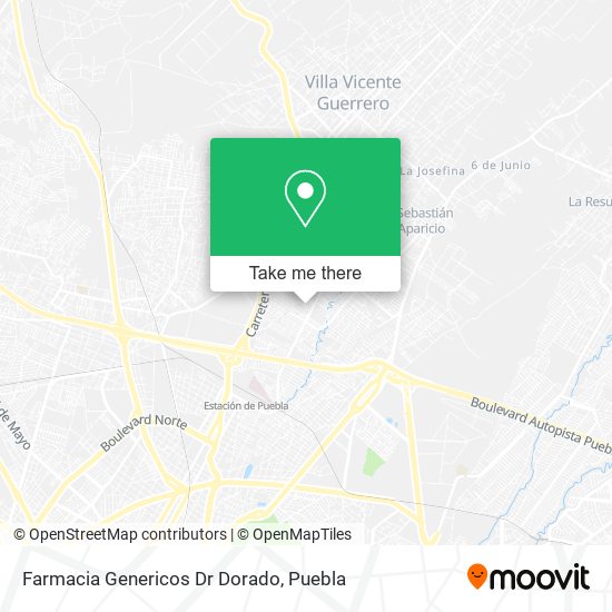 Mapa de Farmacia Genericos Dr Dorado