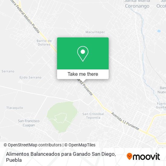 Alimentos Balanceados para Ganado San Diego map