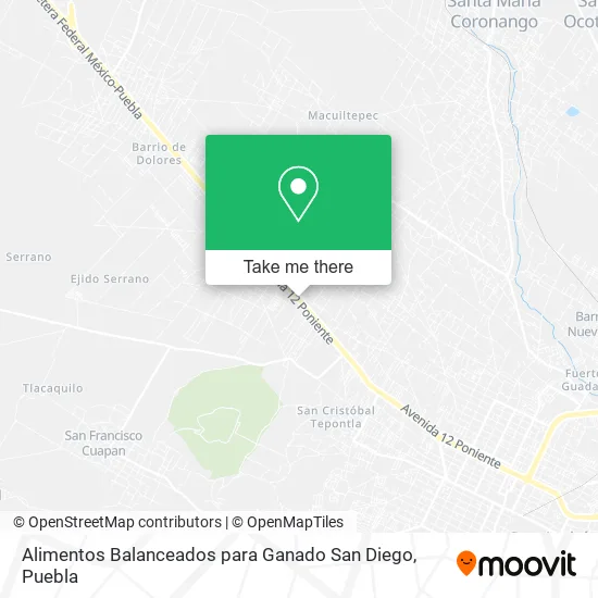 Alimentos Balanceados para Ganado San Diego map