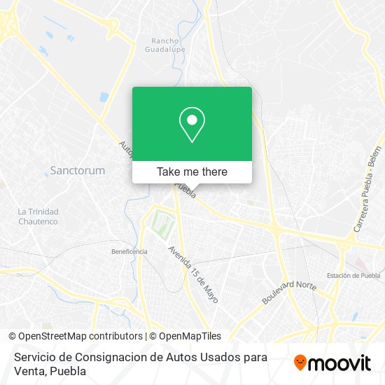 Mapa de Servicio de Consignacion de Autos Usados para Venta