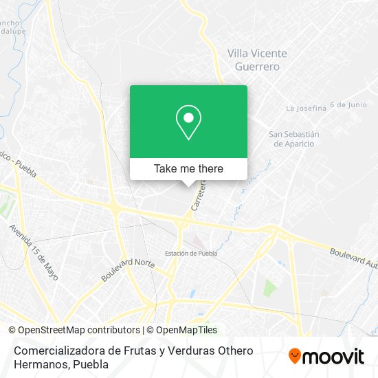 Comercializadora de Frutas y Verduras Othero Hermanos map