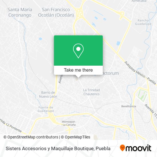 Sisters Accesorios y Maquillaje Boutique map