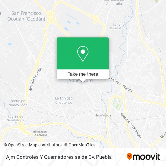 Ajm Controles Y Quemadores sa de Cv map